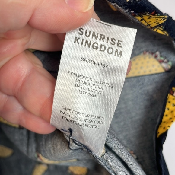 Sunrise Kingdom Navy Taco Button Up Shirt size Small (8) - Picture 6 of 15